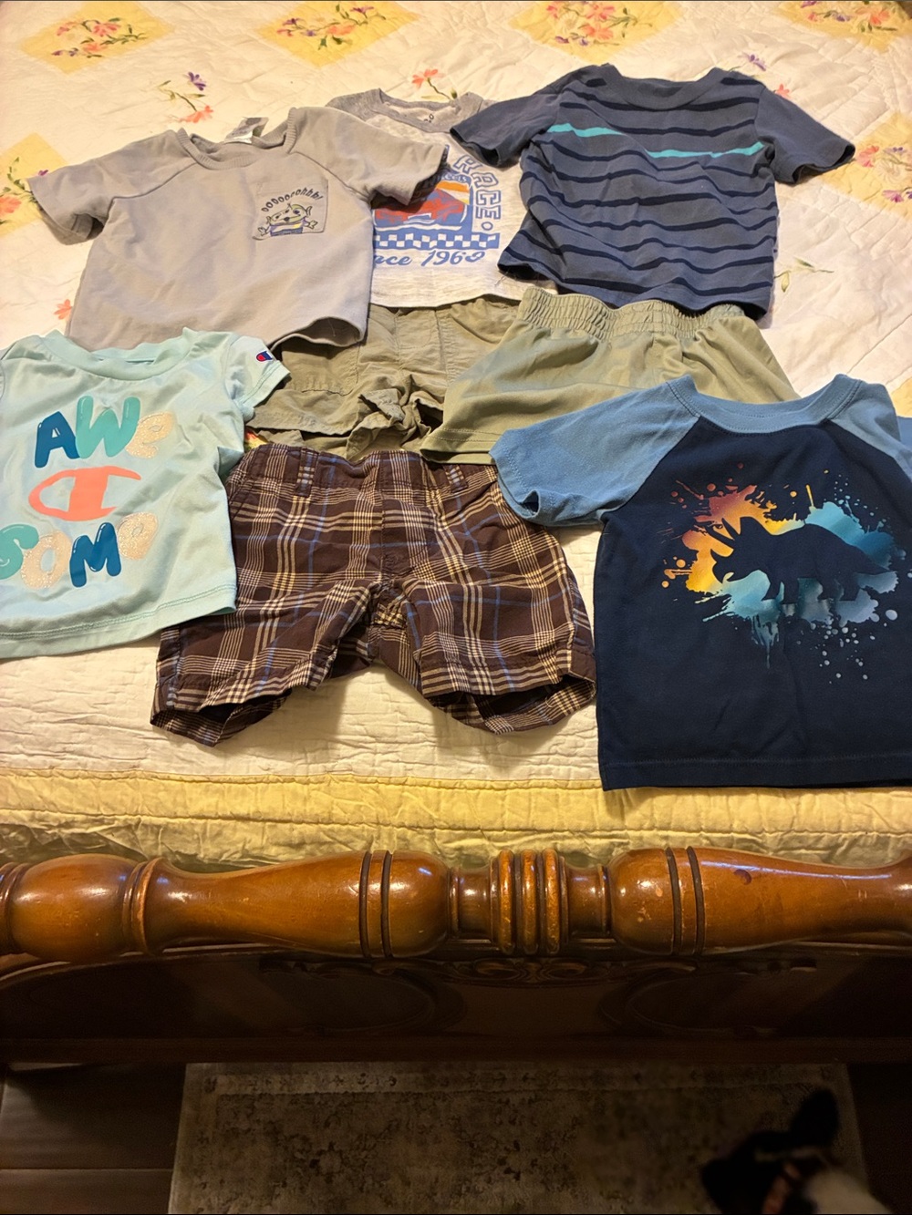 Mixed Boys Short Sleeve Tee - Blue, Light Blue, Gray - Assorted Brands